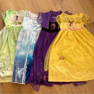 BUNDLE of Disney Princess Nightgowns 2T